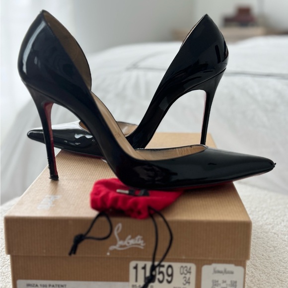 Christian Louboutin Iriza 100mm Heels Patent Leather - Picture 9 of 10